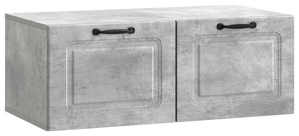 Fali TV szekrény Betonszürke 78,5 x 41 x 30 cm Szerelt Fa