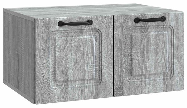 Fali TV szekrény Szürke Sonoma 59,5 x 41 x 30 cm Szerelt Fa