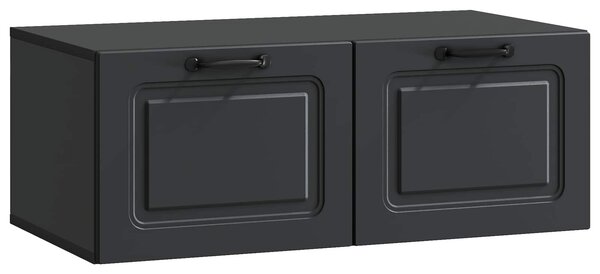 Fali TV szekrény Fekete 78,5 x 41 x 30 cm Szerelt Fa