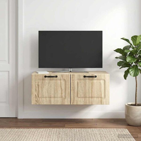 Fali TV szekrény Sonoma Tölgy 78,5 x 41 x 30 cm Szerelt Fa