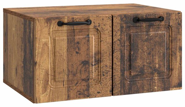 Fali TV szekrény Antik Fa 59,5 x 41 x 30 cm Szerelt Fa