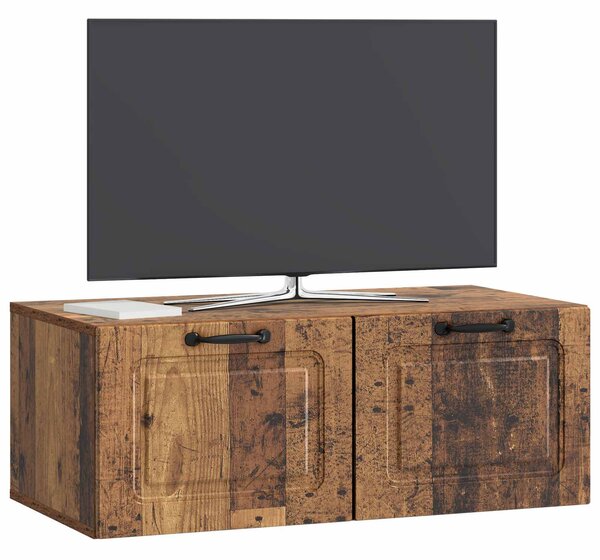 Fali TV szekrény Antik Fa 78,5 x 41 x 30 cm Szerelt Fa