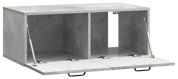 Fali TV szekrény Betonszürke 78,5 x 41 x 30 cm Szerelt Fa