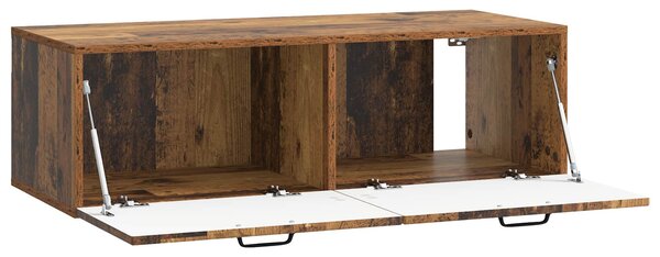 Fali TV szekrény Antik Fa 98 x 41 x 30 cm Szerelt Fa