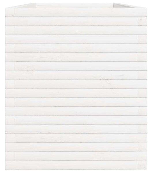 VidaXL Virágláda - Fenyőfa - Fehér - 110x60x68,5cm