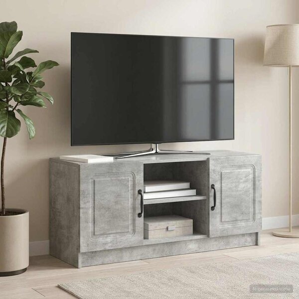 TV szekrény Betonszürke 102 x 34,5 x 47 cm Szerelt Fa