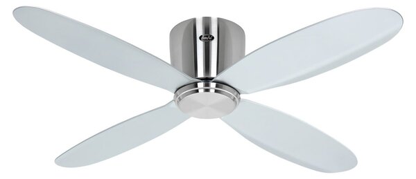 ECO PLANO II intelligens mennyezeti ventilátor, 112 cm átmérőjű, ezüst színű – CasaFan, Eco Plano II, Fémes, Nappali, Műanyag, Modern