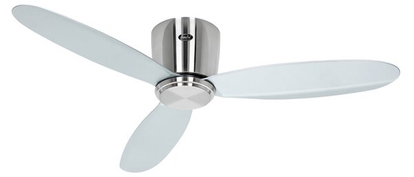 ECO PLANO II intelligens mennyezeti ventilátor, 112 cm átmérőjű, ezüst színű – CasaFan, Eco Plano II, Fémes, Nappali, Műanyag, Modern