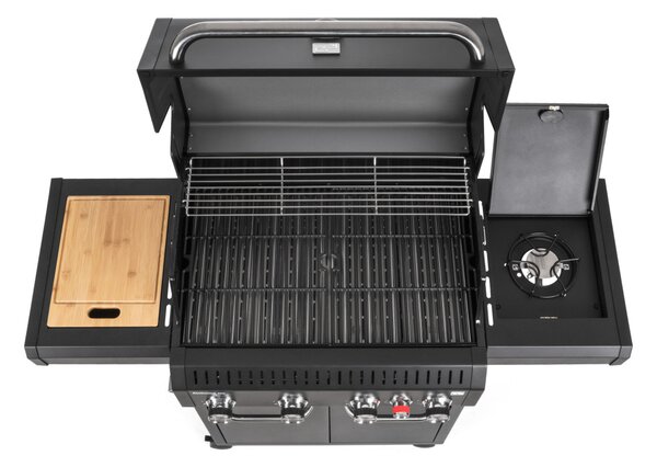 G21 Alabama Black BBQ Premium Line gázgrill, 5 égő + nyomáscsökkentő szelep ingyen