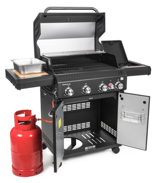 G21 Alabama Black BBQ Premium Line gázgrill, 5 égő + nyomáscsökkentő szelep ingyen