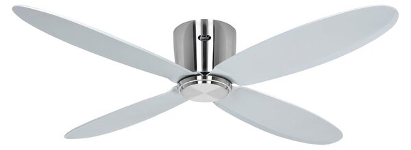 ECO PLANO II Smart mennyezeti ventilátor, 132 cm átmérőjű, ezüst színű – CasaFan CasaFan, Eco Plano II, Fémes, Nappali, Műanyag, Modern