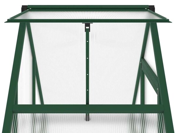 VidaXL Melegház - Alumínium - Zöld - 169x58x195 cm