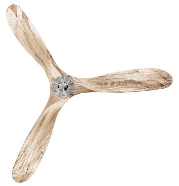 ECO GENUINO mennyezeti ventilátor, króm/világos fa, 152 cm – CasaFan CasaFan, Eco Genuino, Fa, Nappali, Fa, Modern
