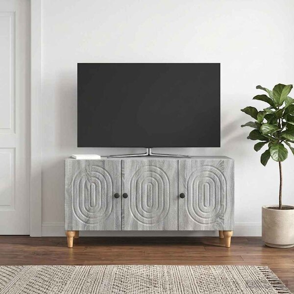 TV szekrény 99 x 34,5 x 50 cm Szürke Sonoma Szerelt Fa