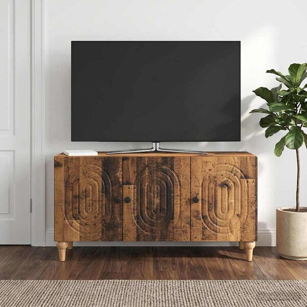 TV szekrény 99 x 34,5 x 50 cm Antik Fa Szerelt Fa
