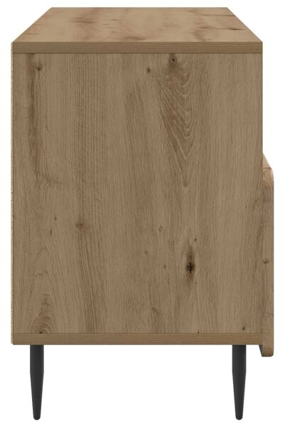 TV szekrény 102 x 34,5 x 50 cm Kézműves Tölgy Szerelt Fa