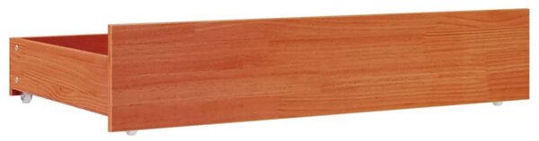 VidaXL Ágyneműtartó Fiók - Tömör Fenyőfa - 4 db - 95x57x18 cm