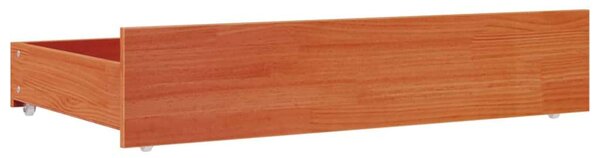 VidaXL Ágyneműtartó Fiókok - 4 db - Tömör Fenyőfa - 90x57x18 cm