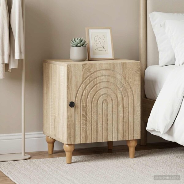 Éjjeliszekrény 2 db Sonoma Tölgy 43 x 34,5 x 50 cm Szerelt Fa