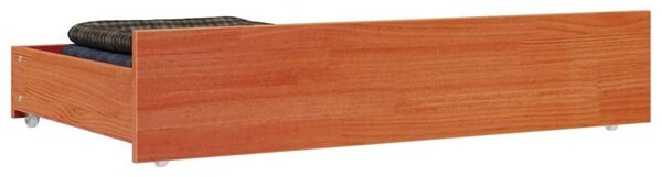 VidaXL Ágyneműtartó Fiók - Tömör Fenyőfa - 4 db - 95x57x18 cm