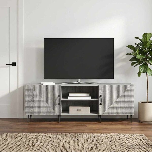 TV szekrény 150 x 31 x 50 cm Szürke Sonoma Szerelt Fa