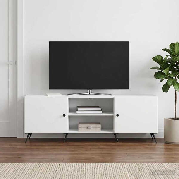 TV szekrény 150 x 31 x 50 cm Fehér Szerelt Fa