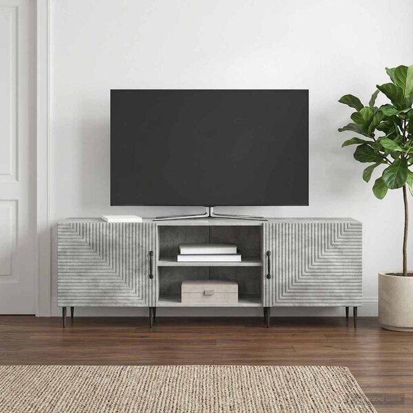 TV szekrény 150 x 31 x 50 cm Betonszürke Szerelt Fa