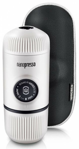 Wacaco Nanopresso Hidegfehér hordozható kávéfőző + kemény védőtok
