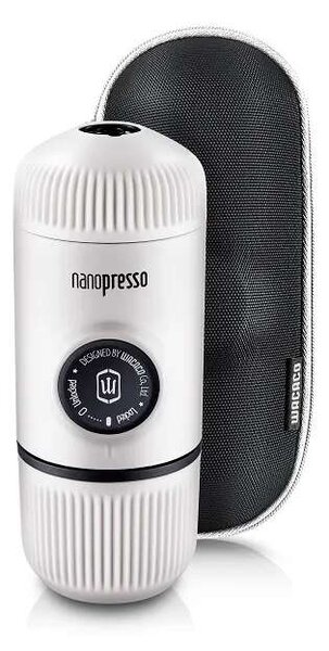 Wacaco Nanopresso Hidegfehér hordozható kávéfőző + kemény védőtok