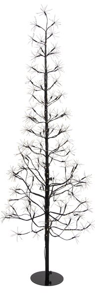 Karácsonyi állólámpa fekete fa 150 cm LED-del, időzítővel IP44 - Caspar