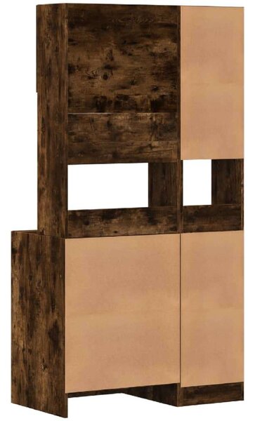 VidaXL Konyhaszekrény - Füstös Tölgy - 95x50x180 cm