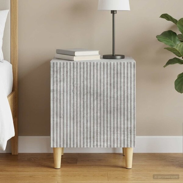 Éjjeliszekrény Betonszürke 43 x 34,5 x 50 cm Szerelt Fa