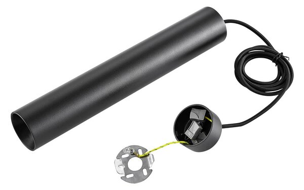 Deko-Light Lógó világítás CAN, fekete, magasság 35 cm, Ø 6 fém, GU10, dimmelhető, Fekete, Nappali / Étkező, Alumínium