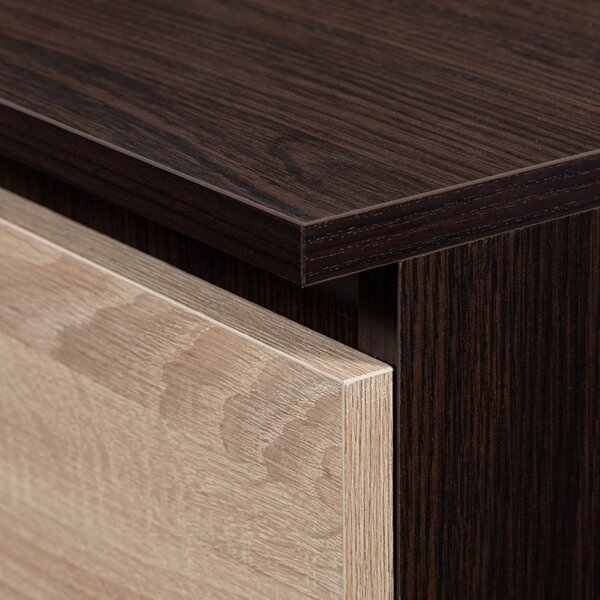 AKORD CLP K120 Komód Laminált Wenge-Sonoma 10 Fiókos
