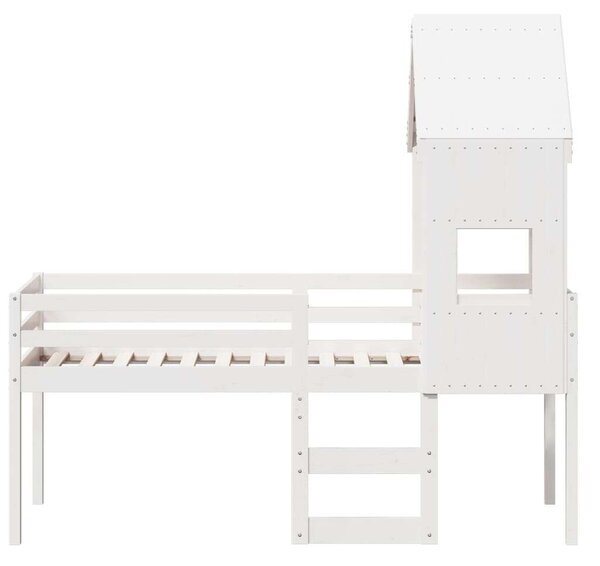 VidaXL Emeletes Ágy - Fehér Fenyőfa - 75x190 cm