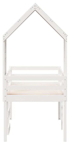 VidaXL Emeletes Ágy - Fehér Fenyőfa - 75x190 cm