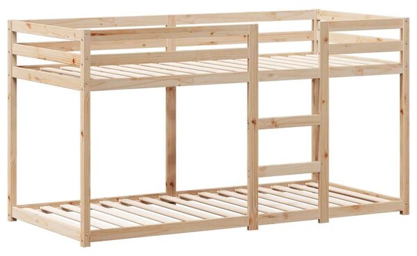 VidaXL tömör fenyőfa emeletes ágy matrac nélkül 90 x 200 cm