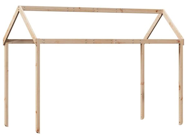 VidaXL tömör fenyőfa emeletes ágy matrac nélkül 90 x 200 cm