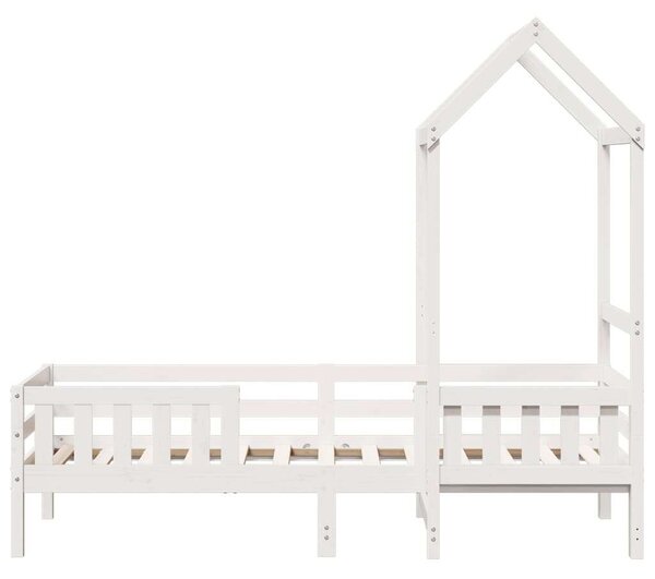 VidaXL Gyerekágy Tetővel - Fenyőfa - 80x200 cm