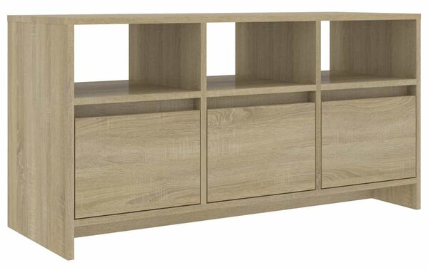 Sonoma tölgy színű szerelt fa TV-szekrény 102x37,5x52,5 cm