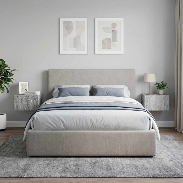 Fali éjjeli szekrény 2 db Szürke Sonoma 49 x 34,5 x 20 cm