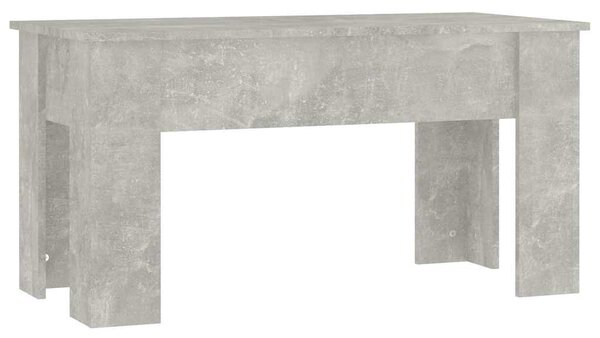 Betonszürke szerelt fa dohányzóasztal 101 x 49 x 52 cm