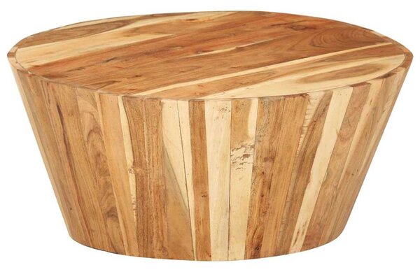 Tömör akácfa dohányzóasztal Ø65 x 31 cm