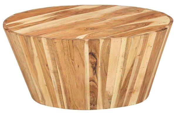 Tömör akácfa dohányzóasztal Ø65 x 31 cm