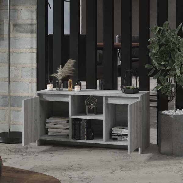 Szürke sonoma szerelt fa TV-szekrény 102x37,5x52,5 cm