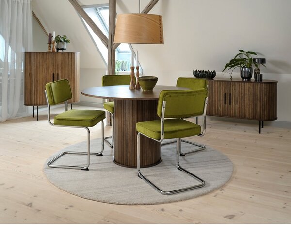 Piros kordbársony étkezőszék Rupert – Unique Furniture