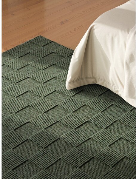 Sötétzöld kézi szövésű gyapjú szőnyeg 200x300 cm Scala – Villeroy&Boch