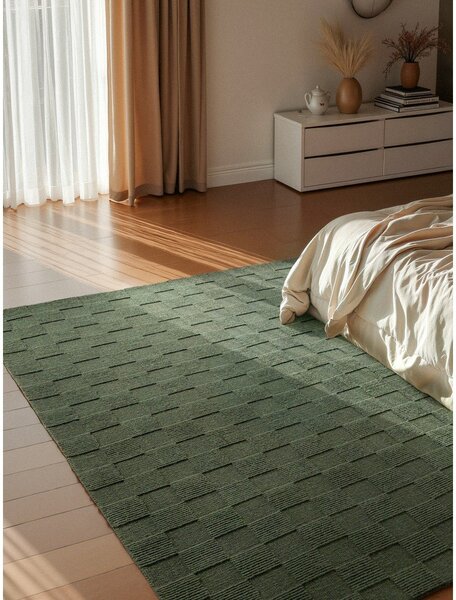 Sötétzöld kézi szövésű gyapjú szőnyeg 200x300 cm Scala – Villeroy&Boch