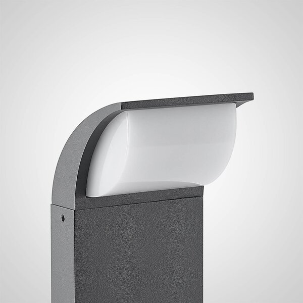 Lucande LED állólámpa Tinna, 60 cm, antracit, IP65, Fekete, Alumínium, Modern