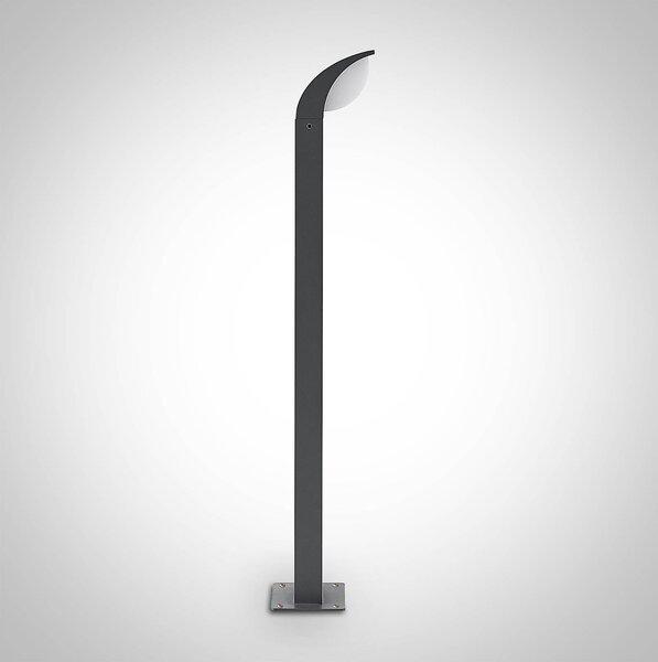 Lucande LED állólámpa Tinna, 60 cm, antracit, IP65, Fekete, Alumínium, Modern